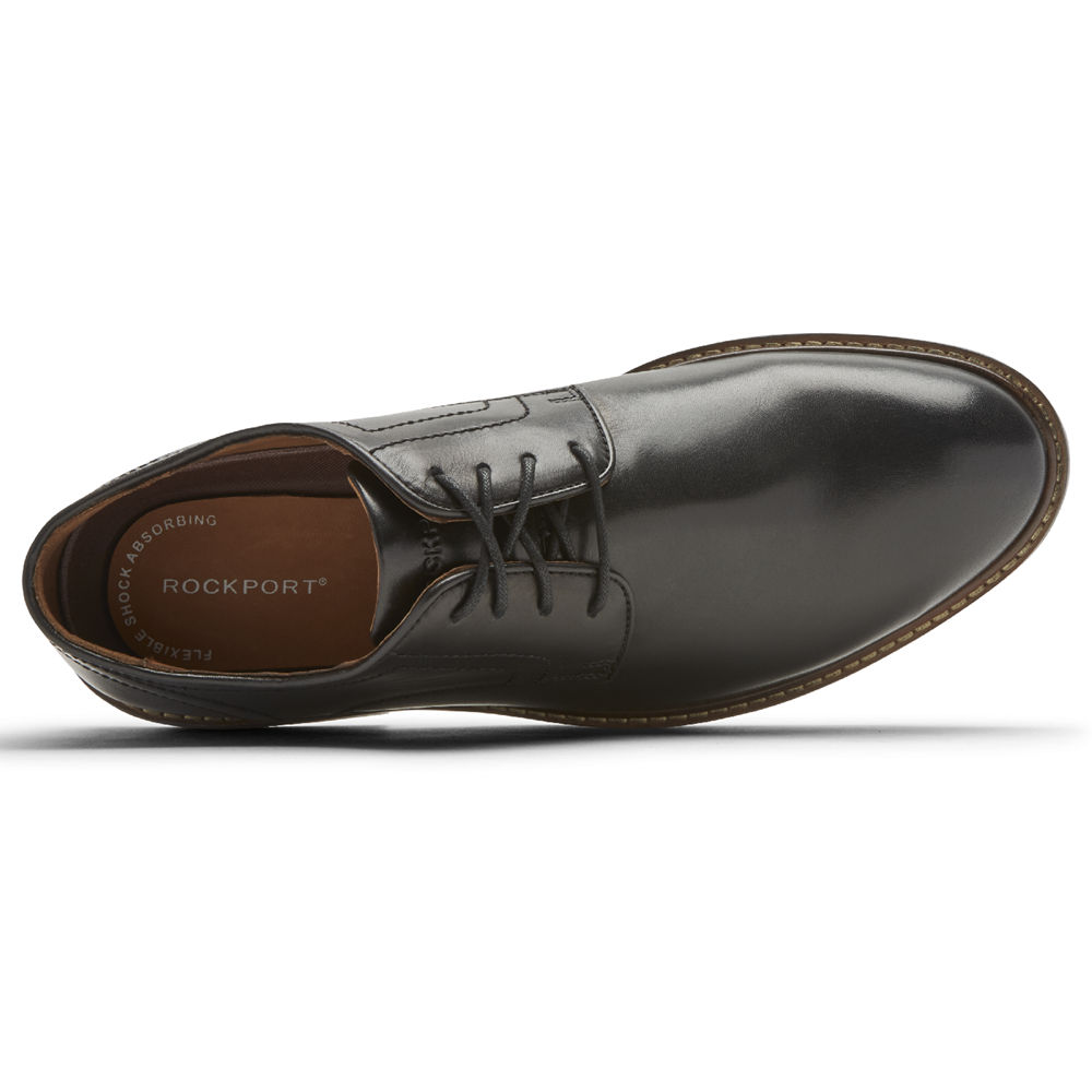 Rockport Oxfords Herre Svart - Kenton Plain Toe - UQAN63517